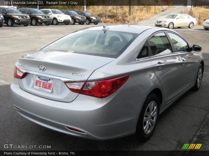 Radiant Silver / Gray 2011 Hyundai Sonata GLS