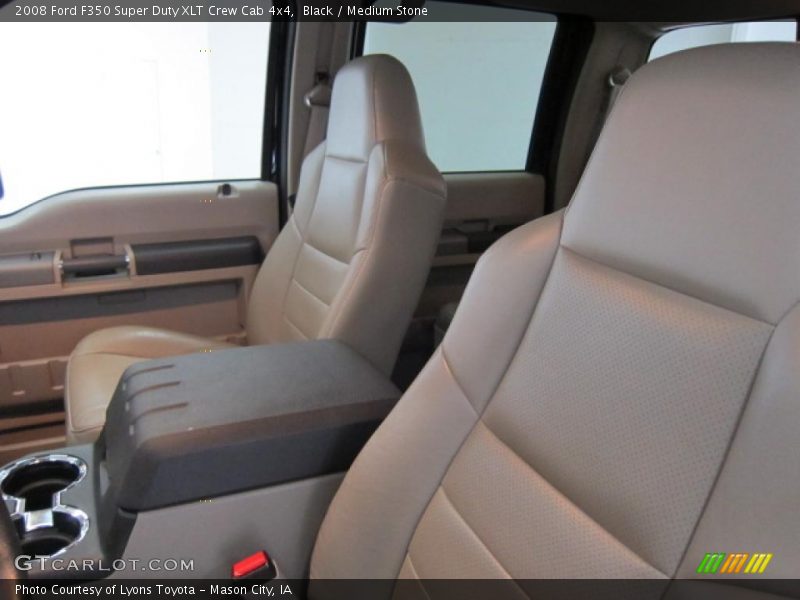 Black / Medium Stone 2008 Ford F350 Super Duty XLT Crew Cab 4x4