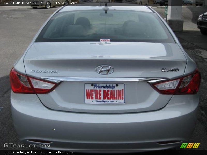 Radiant Silver / Gray 2011 Hyundai Sonata GLS