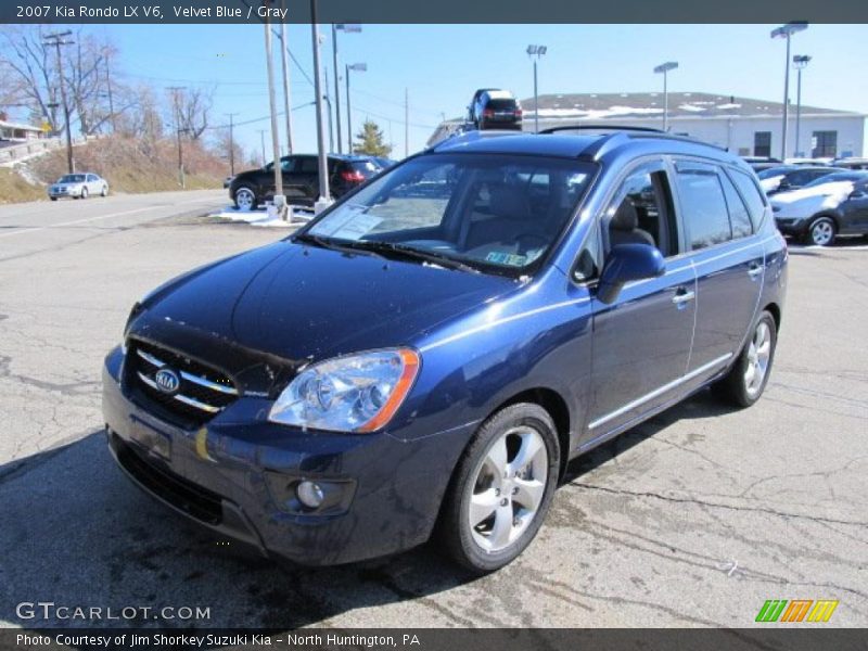 Velvet Blue / Gray 2007 Kia Rondo LX V6