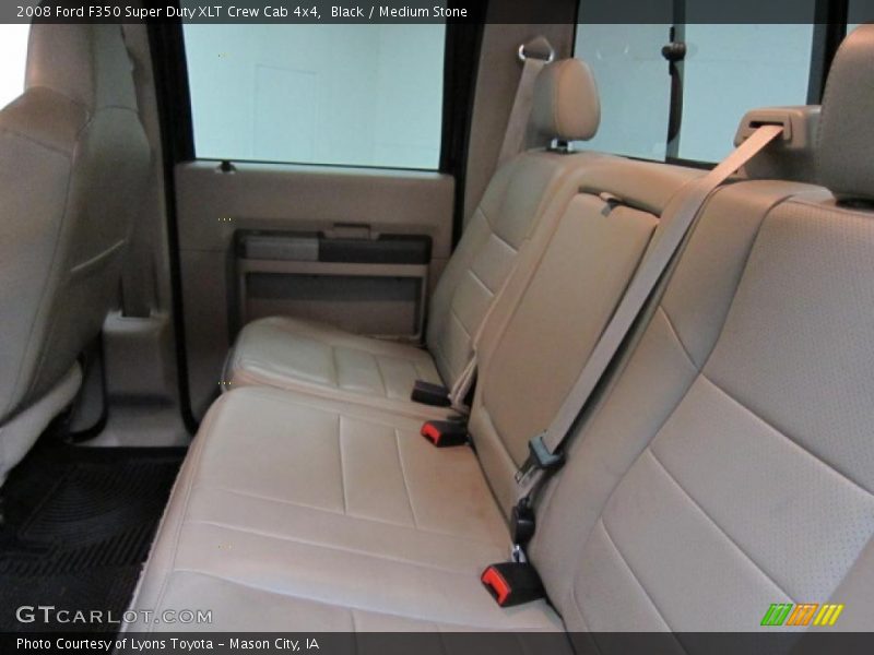Black / Medium Stone 2008 Ford F350 Super Duty XLT Crew Cab 4x4