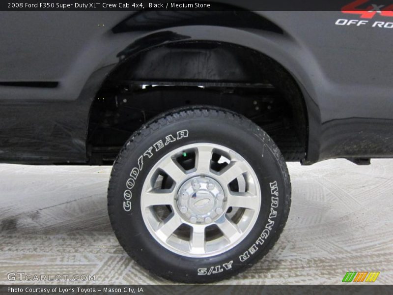 Black / Medium Stone 2008 Ford F350 Super Duty XLT Crew Cab 4x4