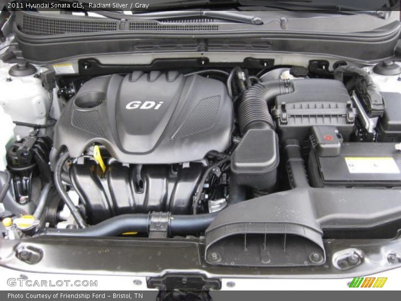 Radiant Silver / Gray 2011 Hyundai Sonata GLS