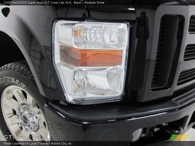 Black / Medium Stone 2008 Ford F350 Super Duty XLT Crew Cab 4x4