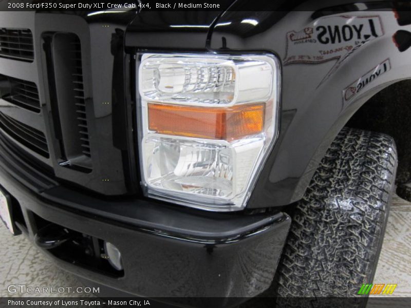 Black / Medium Stone 2008 Ford F350 Super Duty XLT Crew Cab 4x4