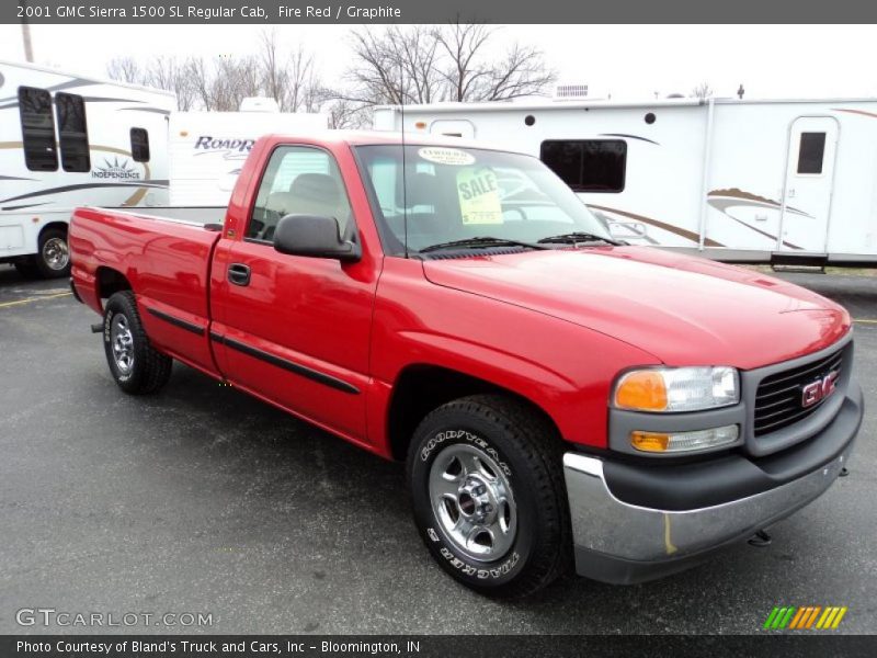 Front 3/4 View of 2001 Sierra 1500 SL Regular Cab