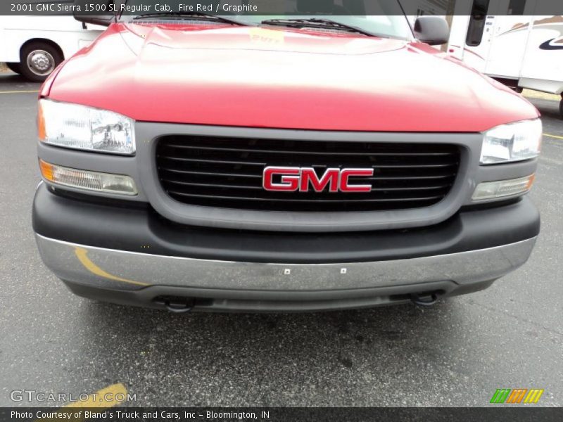 Fire Red / Graphite 2001 GMC Sierra 1500 SL Regular Cab