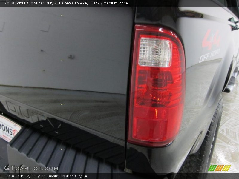 Black / Medium Stone 2008 Ford F350 Super Duty XLT Crew Cab 4x4