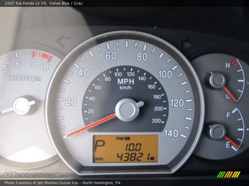 Velvet Blue / Gray 2007 Kia Rondo LX V6