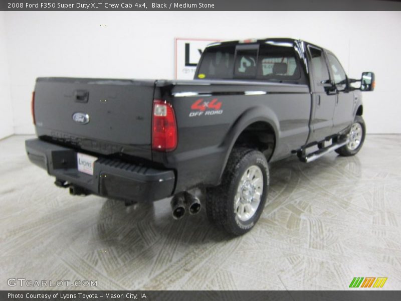 Black / Medium Stone 2008 Ford F350 Super Duty XLT Crew Cab 4x4