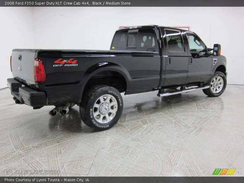 Black / Medium Stone 2008 Ford F350 Super Duty XLT Crew Cab 4x4