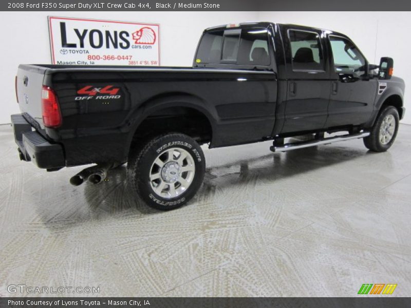 Black / Medium Stone 2008 Ford F350 Super Duty XLT Crew Cab 4x4