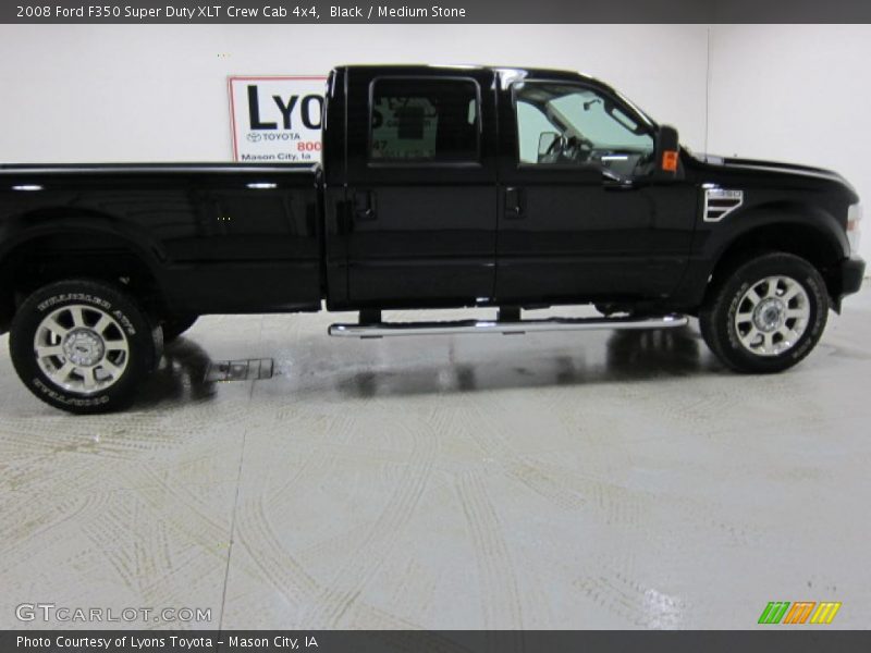 Black / Medium Stone 2008 Ford F350 Super Duty XLT Crew Cab 4x4