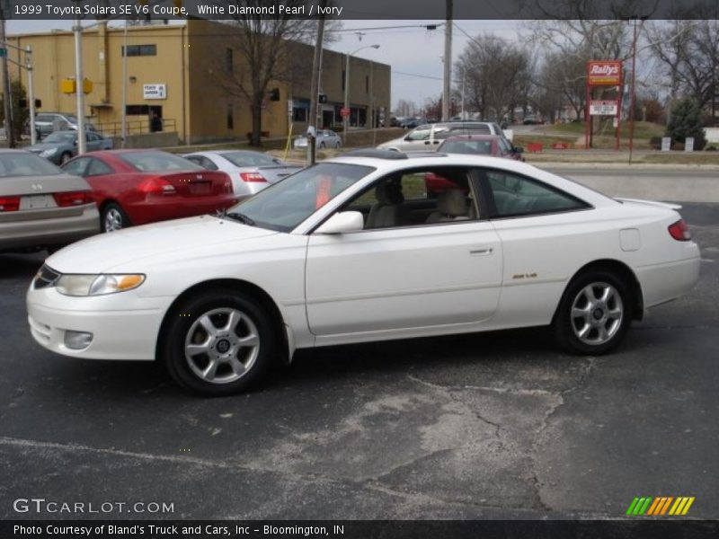 White Diamond Pearl / Ivory 1999 Toyota Solara SE V6 Coupe