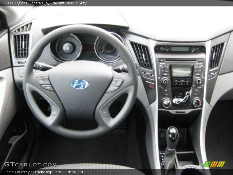 Radiant Silver / Gray 2011 Hyundai Sonata GLS