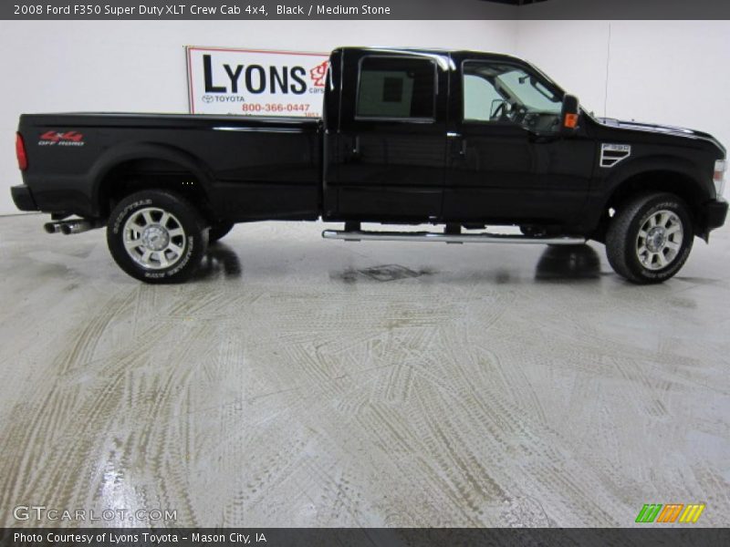 Black / Medium Stone 2008 Ford F350 Super Duty XLT Crew Cab 4x4