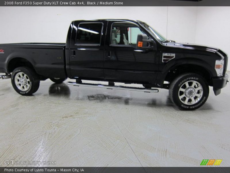 Black / Medium Stone 2008 Ford F350 Super Duty XLT Crew Cab 4x4
