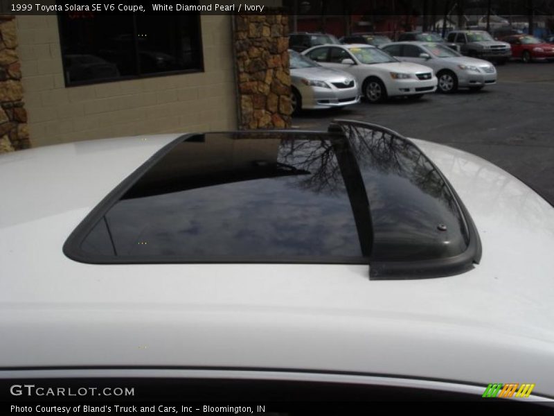 White Diamond Pearl / Ivory 1999 Toyota Solara SE V6 Coupe