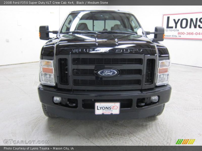 Black / Medium Stone 2008 Ford F350 Super Duty XLT Crew Cab 4x4