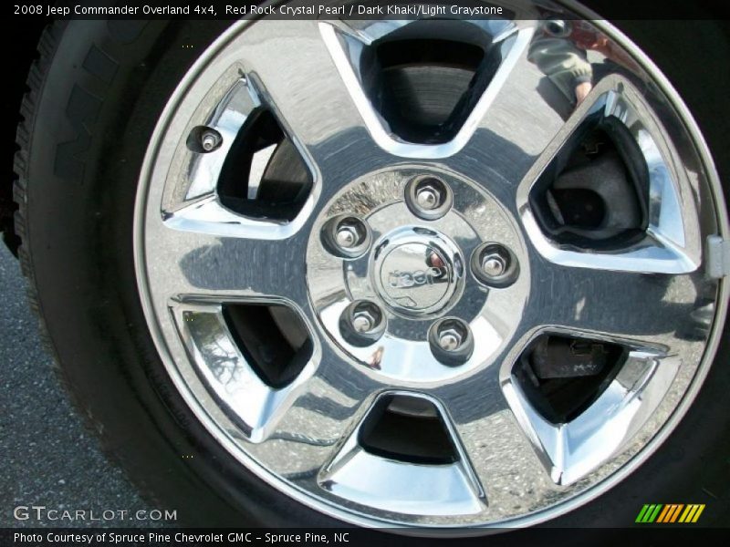 Red Rock Crystal Pearl / Dark Khaki/Light Graystone 2008 Jeep Commander Overland 4x4