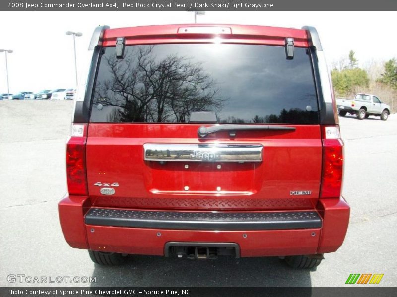 Red Rock Crystal Pearl / Dark Khaki/Light Graystone 2008 Jeep Commander Overland 4x4