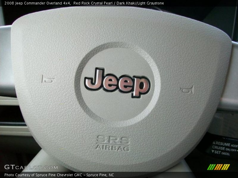 Red Rock Crystal Pearl / Dark Khaki/Light Graystone 2008 Jeep Commander Overland 4x4
