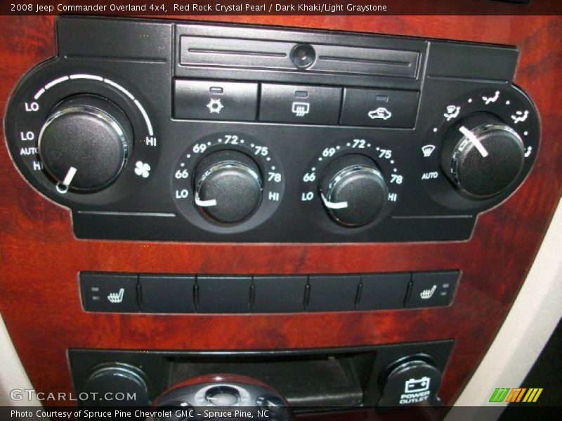 Red Rock Crystal Pearl / Dark Khaki/Light Graystone 2008 Jeep Commander Overland 4x4