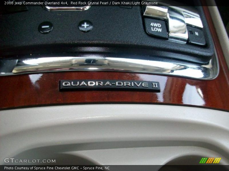 Red Rock Crystal Pearl / Dark Khaki/Light Graystone 2008 Jeep Commander Overland 4x4
