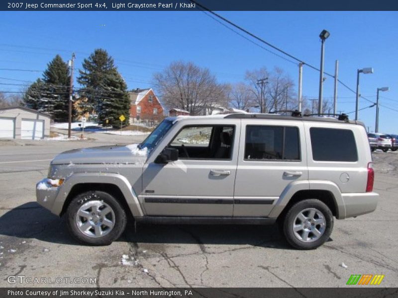 Light Graystone Pearl / Khaki 2007 Jeep Commander Sport 4x4