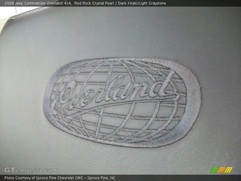 Red Rock Crystal Pearl / Dark Khaki/Light Graystone 2008 Jeep Commander Overland 4x4