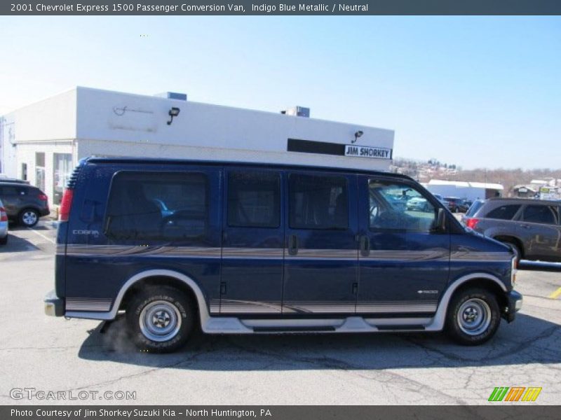 Indigo Blue Metallic / Neutral 2001 Chevrolet Express 1500 Passenger Conversion Van