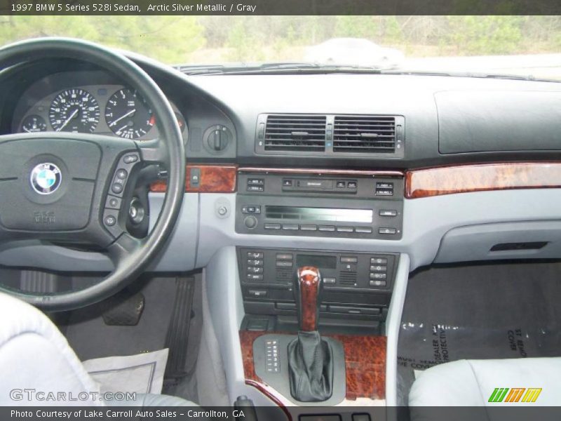 Arctic Silver Metallic / Gray 1997 BMW 5 Series 528i Sedan