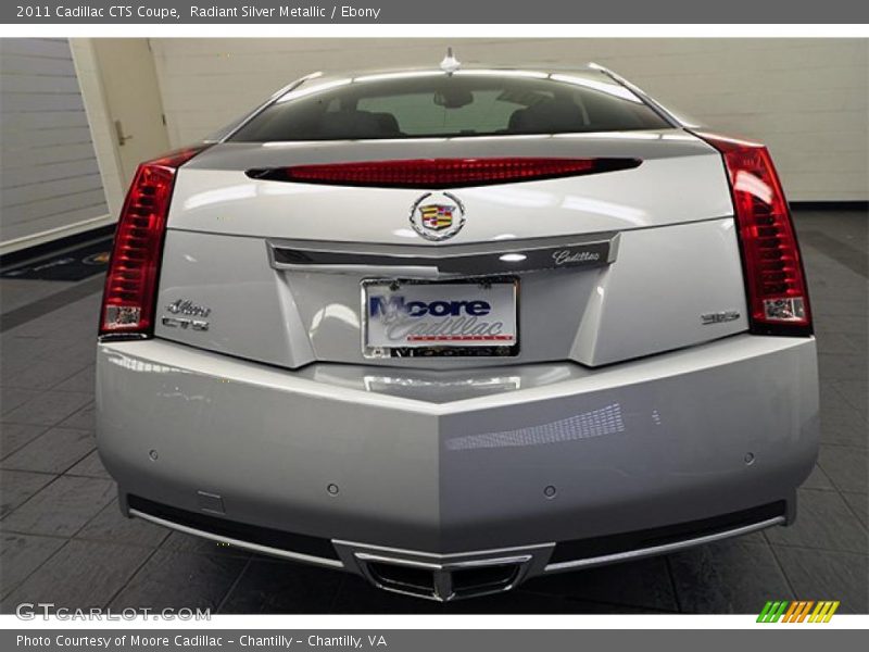 Radiant Silver Metallic / Ebony 2011 Cadillac CTS Coupe