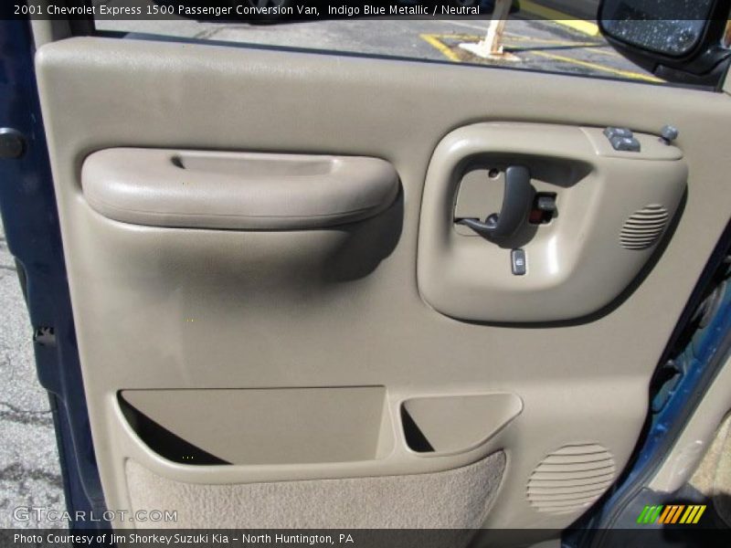 Indigo Blue Metallic / Neutral 2001 Chevrolet Express 1500 Passenger Conversion Van