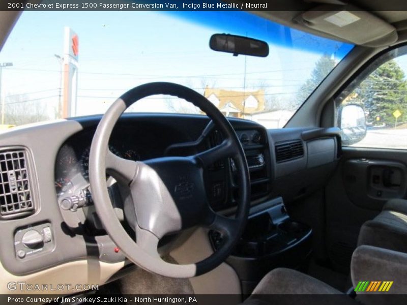 Indigo Blue Metallic / Neutral 2001 Chevrolet Express 1500 Passenger Conversion Van