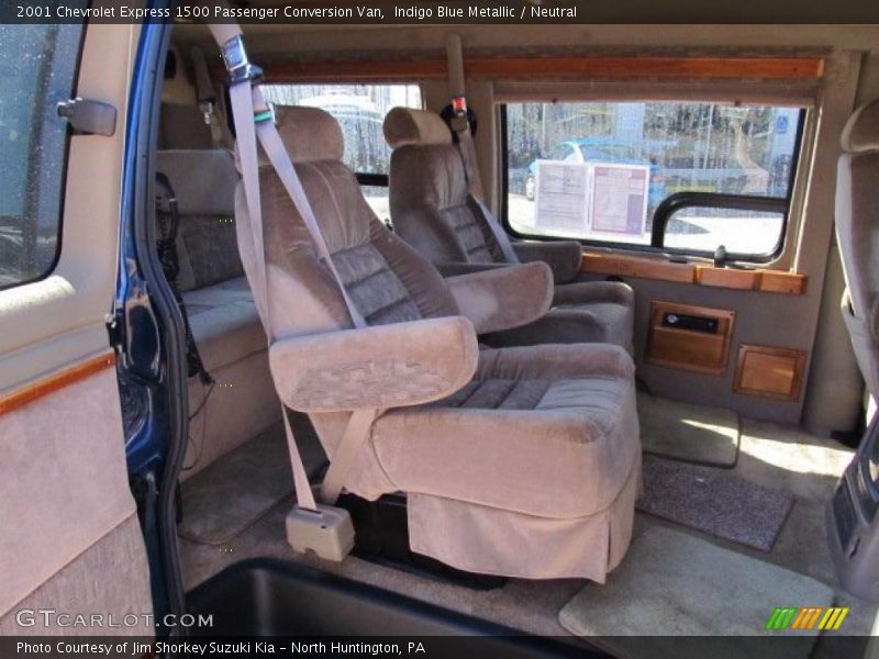 Indigo Blue Metallic / Neutral 2001 Chevrolet Express 1500 Passenger Conversion Van