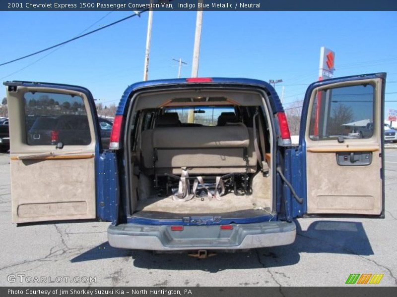 Indigo Blue Metallic / Neutral 2001 Chevrolet Express 1500 Passenger Conversion Van