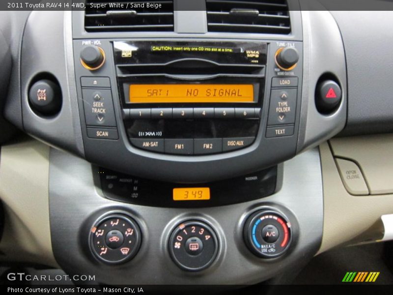 Controls of 2011 RAV4 I4 4WD