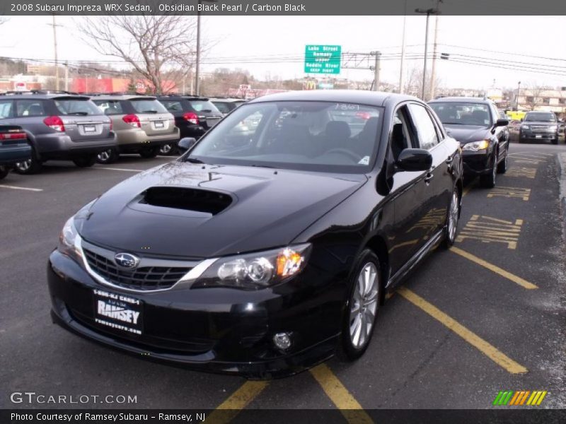 Obsidian Black Pearl / Carbon Black 2008 Subaru Impreza WRX Sedan