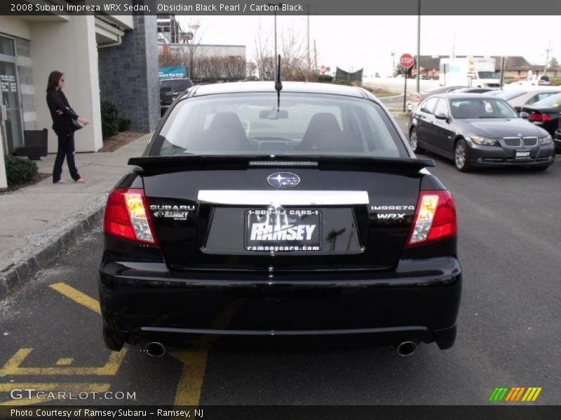 Obsidian Black Pearl / Carbon Black 2008 Subaru Impreza WRX Sedan