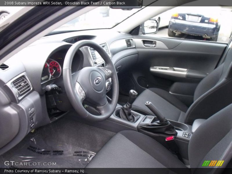  2008 Impreza WRX Sedan Carbon Black Interior