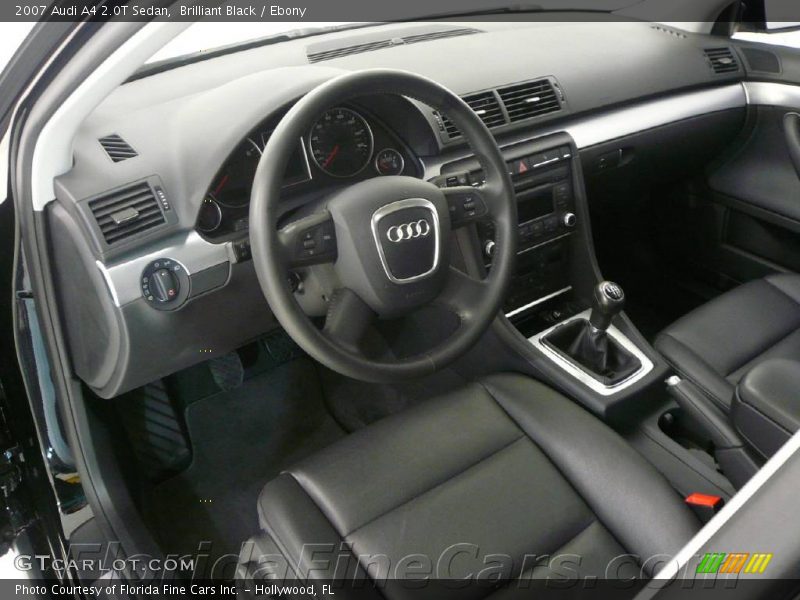 Brilliant Black / Ebony 2007 Audi A4 2.0T Sedan