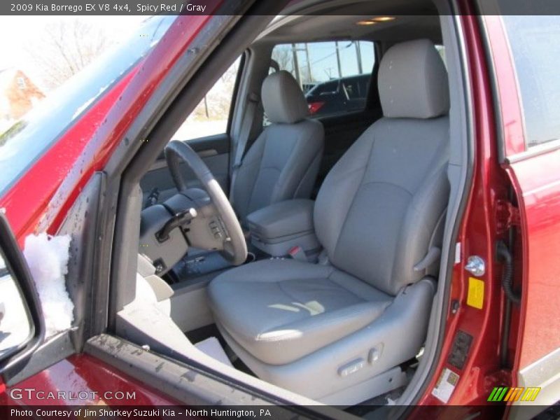 Spicy Red / Gray 2009 Kia Borrego EX V8 4x4