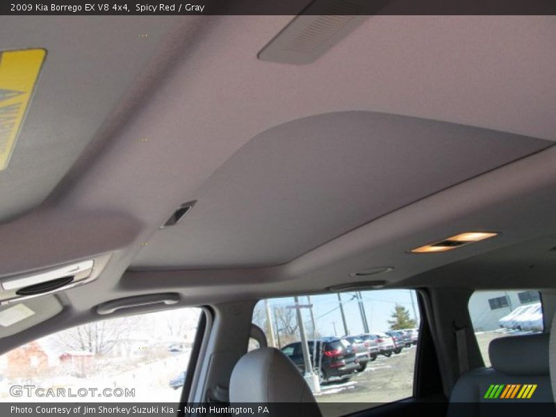 Spicy Red / Gray 2009 Kia Borrego EX V8 4x4