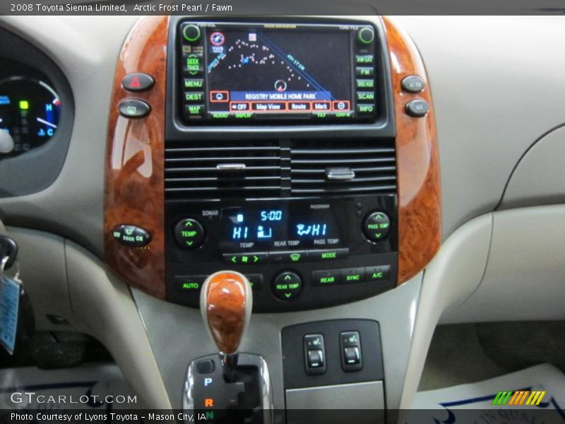 Navigation of 2008 Sienna Limited