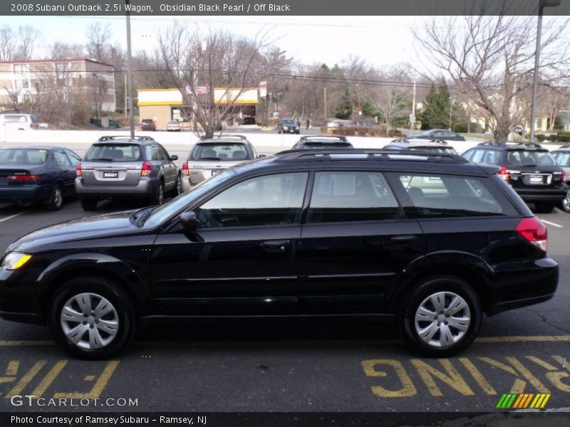 Obsidian Black Pearl / Off Black 2008 Subaru Outback 2.5i Wagon