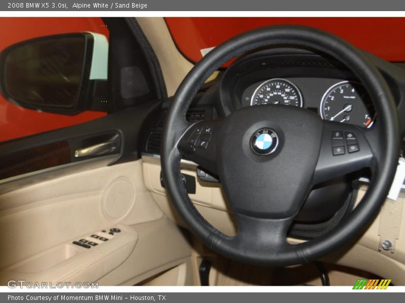 Alpine White / Sand Beige 2008 BMW X5 3.0si