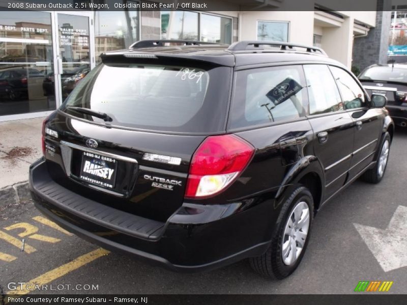 Obsidian Black Pearl / Off Black 2008 Subaru Outback 2.5i Wagon