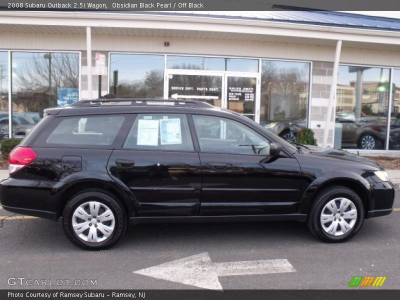 Obsidian Black Pearl / Off Black 2008 Subaru Outback 2.5i Wagon