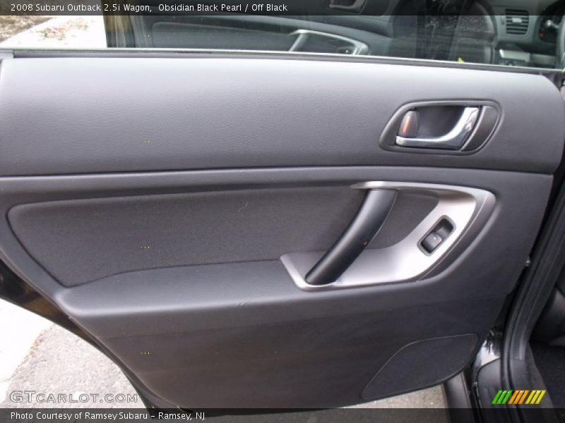 Obsidian Black Pearl / Off Black 2008 Subaru Outback 2.5i Wagon